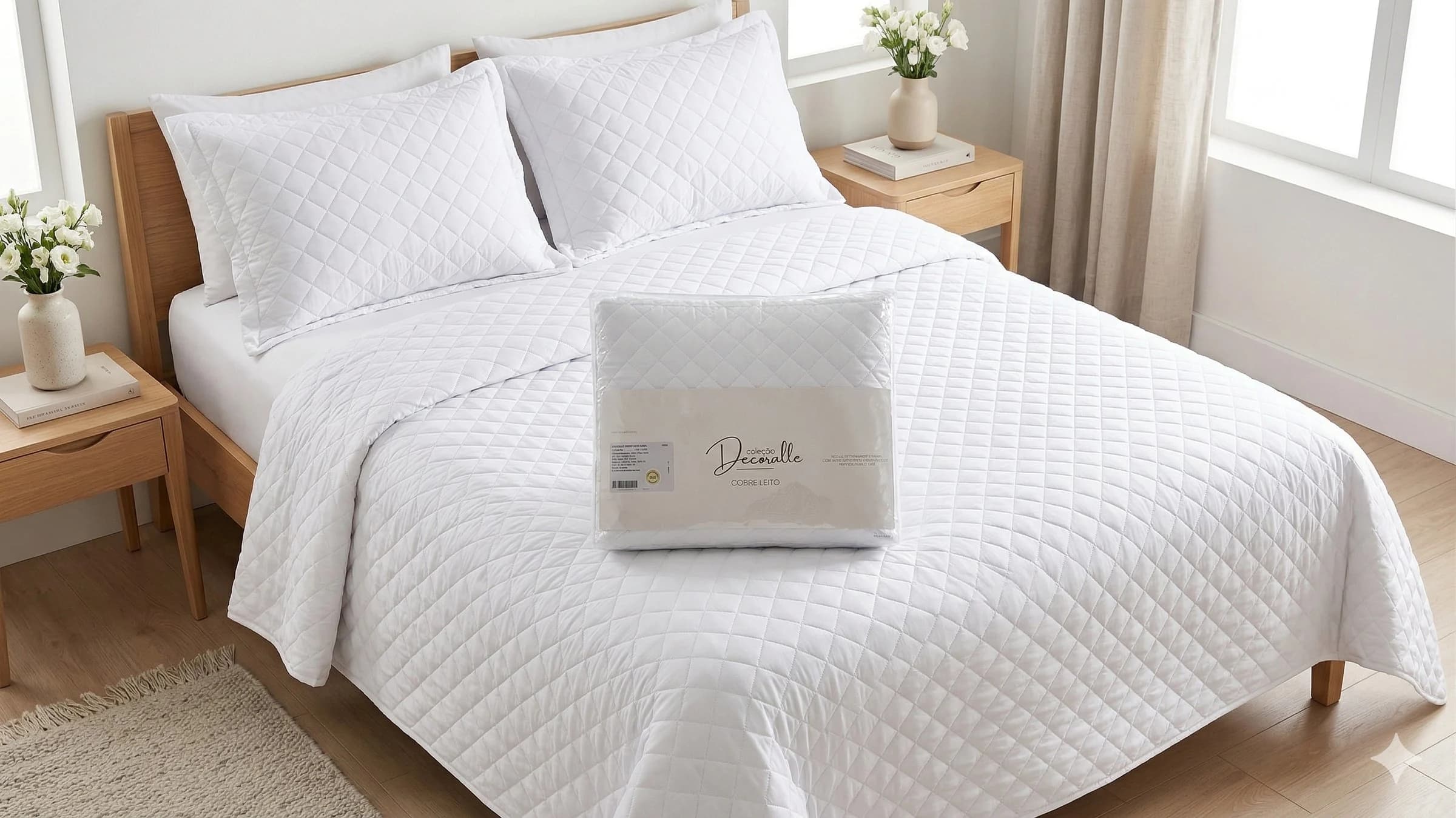 Cobre-Leito Decorale - 300 Fios