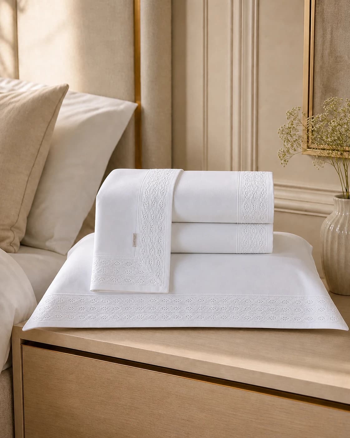 Jogo de Cama King Blanche - 600 Fios
